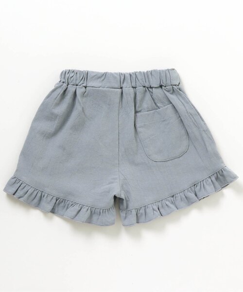 apres les cours(アプレレクール)の「GIRL’S 裾フリルキュロットパンツ_ショート丈(その他パンツ・キッズ・ブルー/ドット/チェック・110/120/80/130/140/100/90)」の8枚目の写真