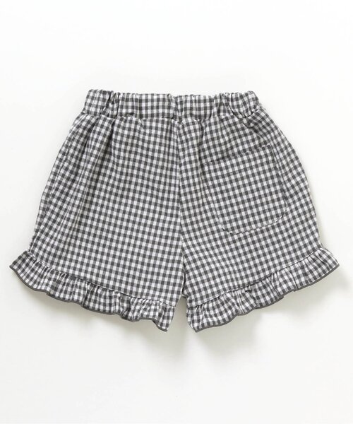 apres les cours(アプレレクール)の「GIRL’S 裾フリルキュロットパンツ_ショート丈(その他パンツ・キッズ・ブルー/ドット/チェック・110/120/80/130/140/100/90)」の9枚目の写真