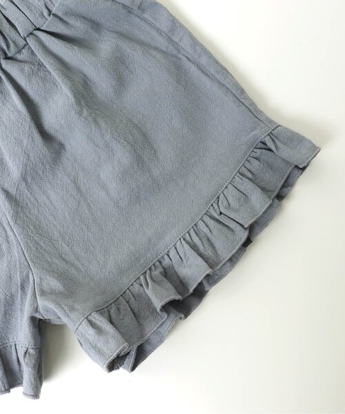 apres les cours(アプレレクール)の「GIRL’S 裾フリルキュロットパンツ_ショート丈(その他パンツ・キッズ・ブルー/ドット/チェック・110/120/80/130/140/100/90)」の12枚目の写真