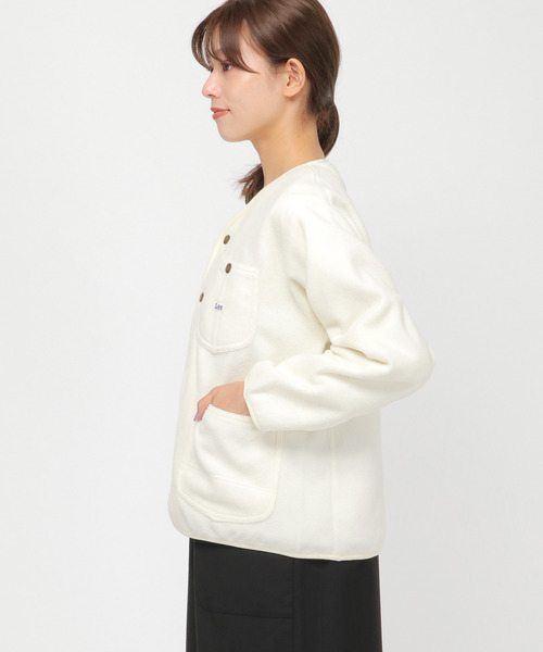 Lee(リー)の「Lee FLEECE CARDIGAN(ブルゾン・レディース・チャコールグレー/ベージュ/オフホワイト・M/L)」の18枚目の写真