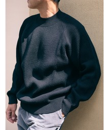 【VINCENT ET MIREILLE ヴァンソン エ ミレイユ】メンズ 8ゲージ畔ニット ハイネックセーター