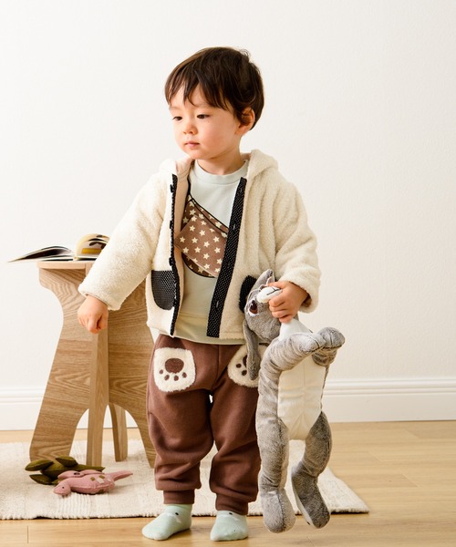 kids zoo(キッズズー)の「モケット恐竜アウター(その他アウター・キッズ・ホワイト/ブルー・80/90/70)」の13枚目の写真