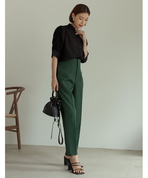 Re:EDIT（リエディ）の「フェイクレザー巾着バッグ（ショルダーバッグ・レディース・ブラック/ベージュ/イエロー・FREE）」の12枚目の写真