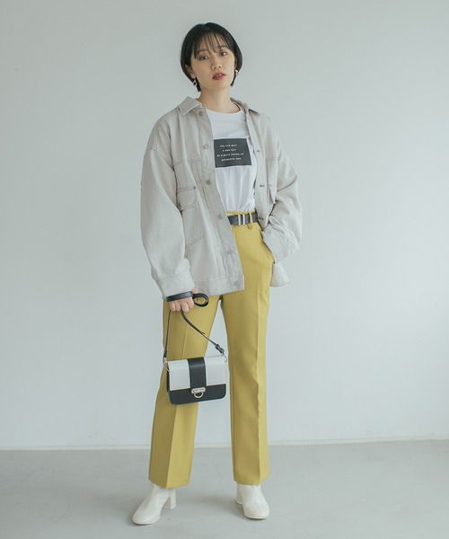 PAGEBOY（ページボーイ）の「プレートロゴロンT（Tシャツ/カットソー・レディース・オフホワイト/ブラック・FREE）」の9枚目の写真