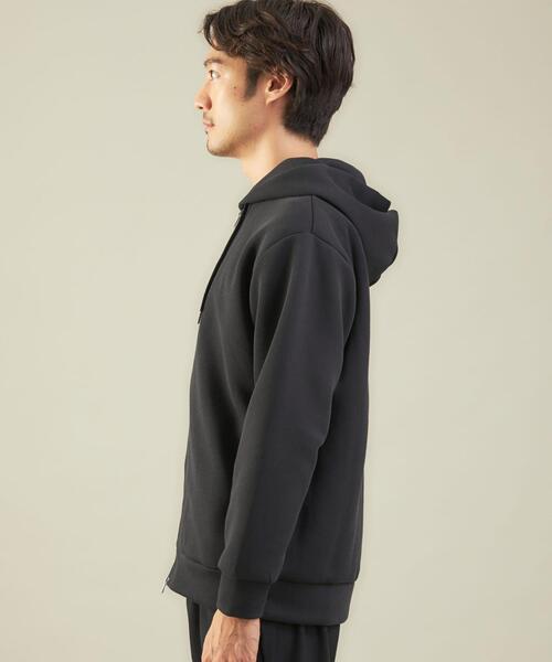 green label relaxing(グリーンレーベルリラクシング)の「<green label relaxing>ソフト ダンボール ジップ パーカー(パーカー・メンズ・ブラック/マスタード/ライトグレー・M/S/L/XL)」の14枚目の写真