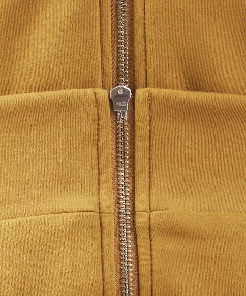 green label relaxing(グリーンレーベルリラクシング)の「<green label relaxing>ソフト ダンボール ジップ パーカー(パーカー・メンズ・ブラック/マスタード/ライトグレー・M/S/L/XL)」の5枚目の写真