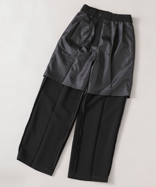 NANO universe(ナノユニバース)の「WEB限定/カルゼ2タックストレートパンツ(その他パンツ・レディース・ブラック/ベージュ/アイボリー・マルチサイズ)」の18枚目の写真