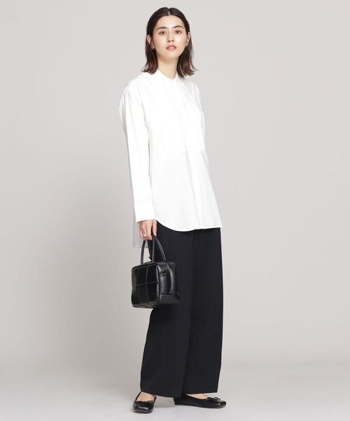 NANO universe(ナノユニバース)の「WEB限定/カルゼ2タックストレートパンツ(その他パンツ・レディース・ブラック/ベージュ/アイボリー・マルチサイズ)」の8枚目の写真