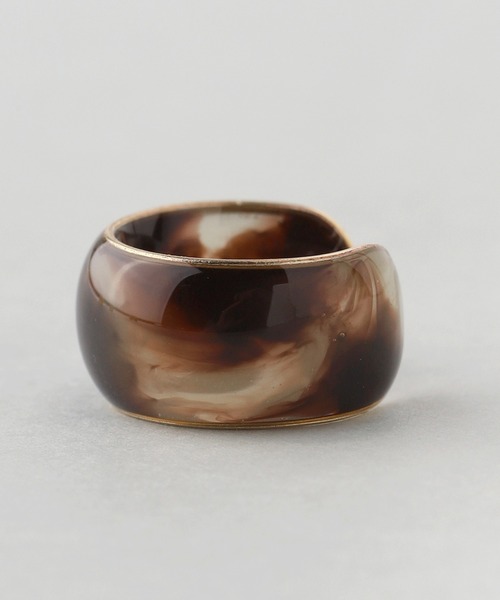 ANEMONE（アネモネ）の「クリアマーブルワイドイヤーカフ（イヤーカフ・レディース・ブラウン/ライトブラウン/ライトピンク・FREE）」の8枚目の写真