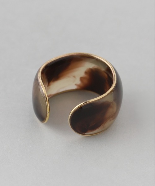 ANEMONE（アネモネ）の「クリアマーブルワイドイヤーカフ（イヤーカフ・レディース・ブラウン/ライトブラウン/ライトピンク・FREE）」の7枚目の写真