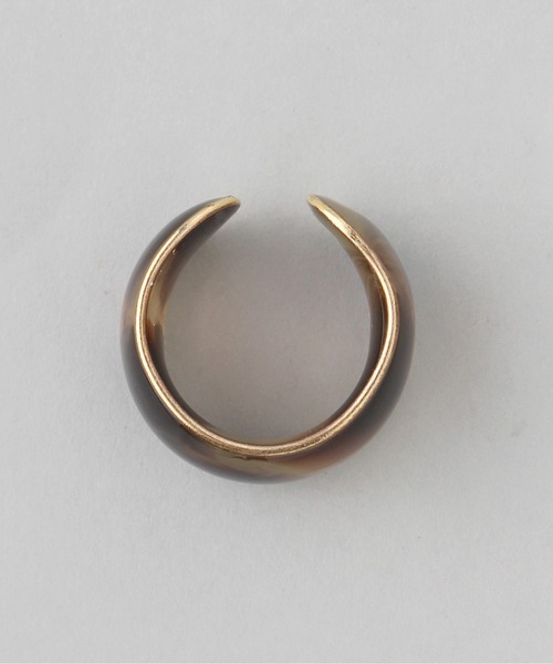 ANEMONE（アネモネ）の「クリアマーブルワイドイヤーカフ（イヤーカフ・レディース・ブラウン/ライトブラウン/ライトピンク・FREE）」の4枚目の写真