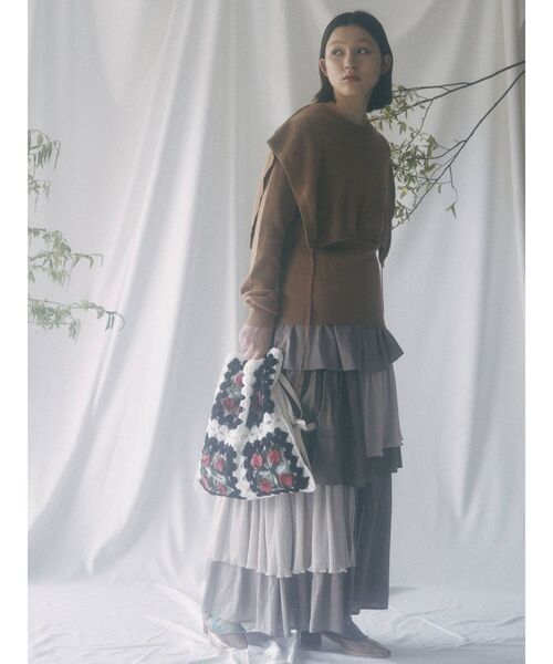 merry jenny(メリージェニー)の「gardenクロシェトートバッグ(ハンドバッグ・レディース・アイボリー/ブラック/ライトブルー/ブラウン・FREE)」の13枚目の写真