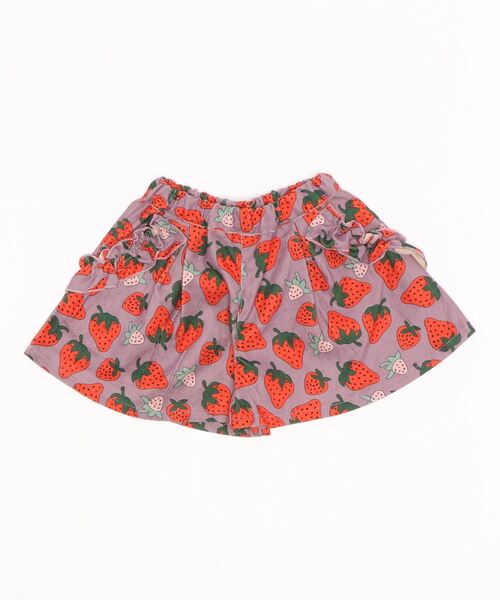nino(ニノ)の「ストロベリーキュロットパンツ(その他パンツ・キッズ・ブルー/ピンク・100cm/120cm/110cm/90cm)」の1枚目の写真