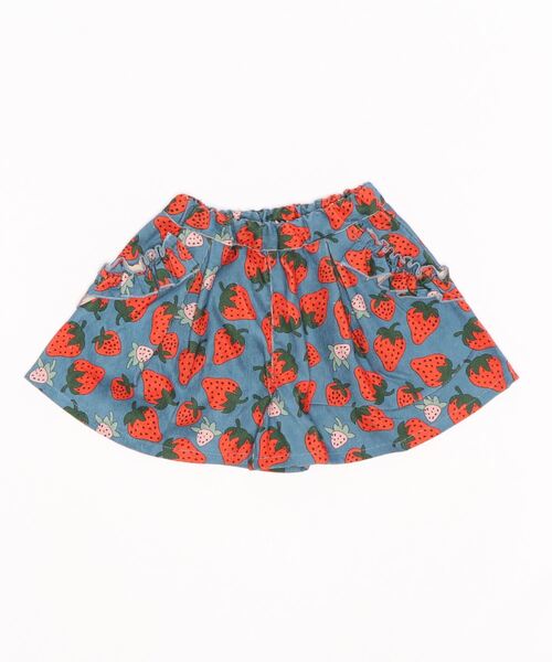 nino(ニノ)の「ストロベリーキュロットパンツ(その他パンツ・キッズ・ブルー/ピンク・100cm/120cm/110cm/90cm)」の9枚目の写真