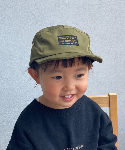 GRIN BUDDY(グリンバディ)の「【GRIN BUDDY/グリンバディ】【キッズ】MA-1キャップ/Kids MA-1 Cap(キャップ・キッズ・ブラック/カーキ・54)」の2枚目の写真