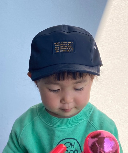 GRIN BUDDY(グリンバディ)の「【GRIN BUDDY/グリンバディ】【キッズ】MA-1キャップ/Kids MA-1 Cap(キャップ・キッズ・ブラック/カーキ・54)」の1枚目の写真