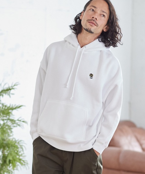 CAMBIO（カンビオ）の「mpa2684-刺繍パーカー_Camo rose（パーカー・メンズ・ブラック/ホワイト・M/XL/L）」の4枚目の写真
