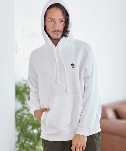 CAMBIO（カンビオ）の「mpa2684-刺繍パーカー_Camo rose（パーカー・メンズ・ブラック/ホワイト・M/XL/L）」の5枚目の写真