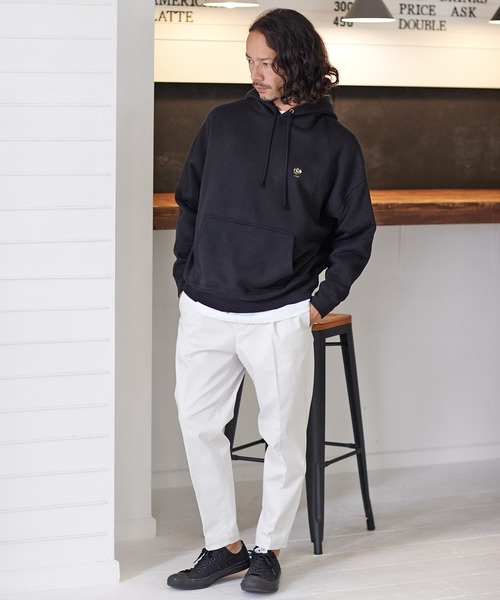 CAMBIO（カンビオ）の「mpa2684-刺繍パーカー_Camo rose（パーカー・メンズ・ブラック/ホワイト・M/XL/L）」の13枚目の写真