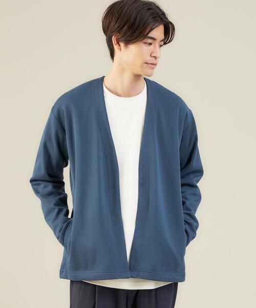 green label relaxing（グリーンレーベルリラクシング）の「＜green label relaxing＞デオセルWフェイス イージー カーディガン -汗消臭-（カーディガン/ボレロ・メンズ・ブラック/ダークブラウン/ロイヤルブルー・S/M/L/XL）」の3枚目の写真