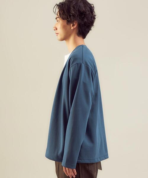 green label relaxing（グリーンレーベルリラクシング）の「＜green label relaxing＞デオセルWフェイス イージー カーディガン -汗消臭-（カーディガン/ボレロ・メンズ・ブラック/ダークブラウン/ロイヤルブルー・S/M/L/XL）」の21枚目の写真