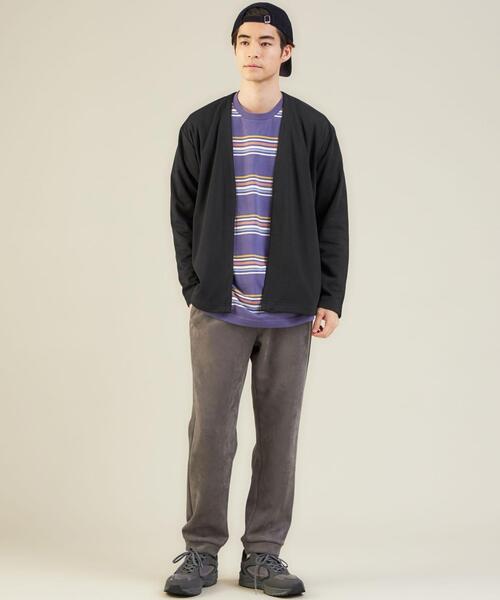 green label relaxing（グリーンレーベルリラクシング）の「＜green label relaxing＞デオセルWフェイス イージー カーディガン -汗消臭-（カーディガン/ボレロ・メンズ・ブラック/ダークブラウン/ロイヤルブルー・S/M/L/XL）」の7枚目の写真