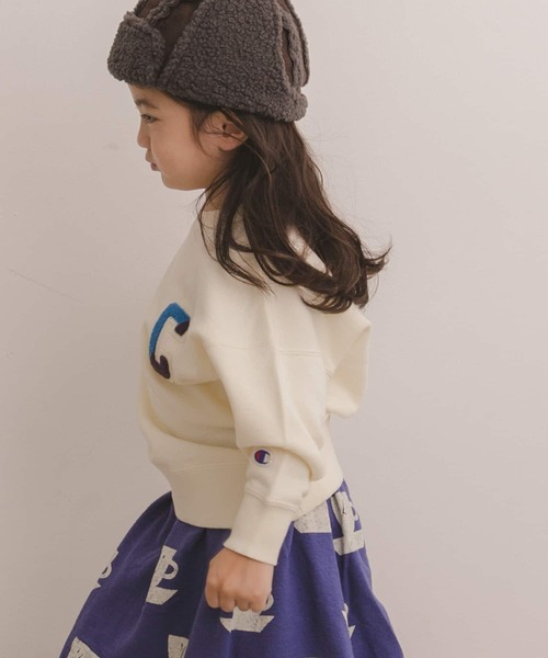 Champion（チャンピオン）の「Champion×DOORS　サガラスウェット(KIDS)（スウェット・キッズ・チャコールグレー/オフホワイト・105/135/90/120）」の17枚目の写真
