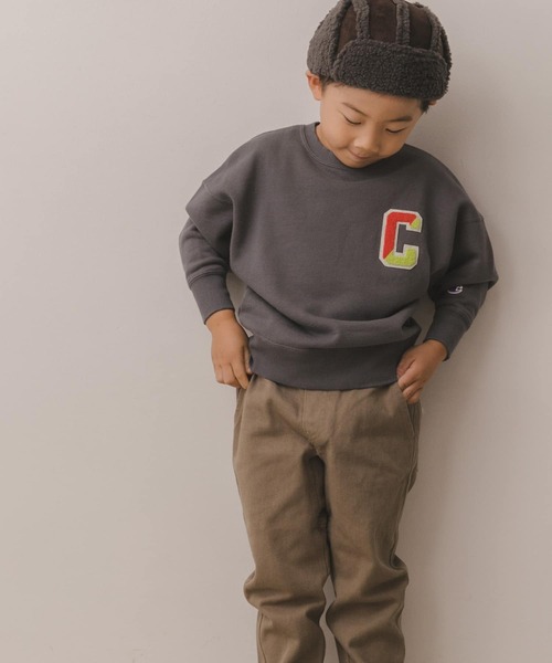 Champion（チャンピオン）の「Champion×DOORS　サガラスウェット(KIDS)（スウェット・キッズ・チャコールグレー/オフホワイト・105/135/90/120）」の20枚目の写真