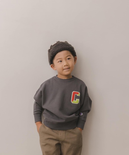 Champion（チャンピオン）の「Champion×DOORS　サガラスウェット(KIDS)（スウェット・キッズ・チャコールグレー/オフホワイト・105/135/90/120）」の22枚目の写真