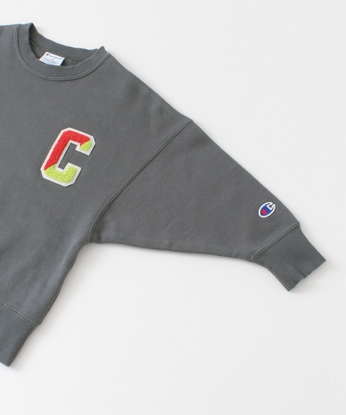 Champion（チャンピオン）の「Champion×DOORS　サガラスウェット(KIDS)（スウェット・キッズ・チャコールグレー/オフホワイト・105/135/90/120）」の11枚目の写真