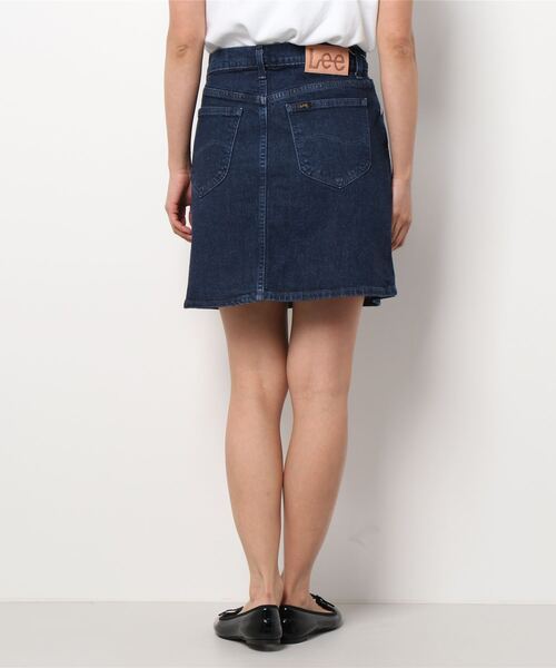Lee（リー）の「(LEE)デニムミニスカート（スカート・レディース・ブルー/ブラック・SMALL/MEDIUM）」の3枚目の写真
