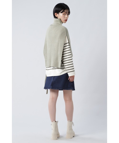 Lee（リー）の「(LEE)デニムミニスカート（スカート・レディース・ブルー/ブラック・SMALL/MEDIUM）」の9枚目の写真