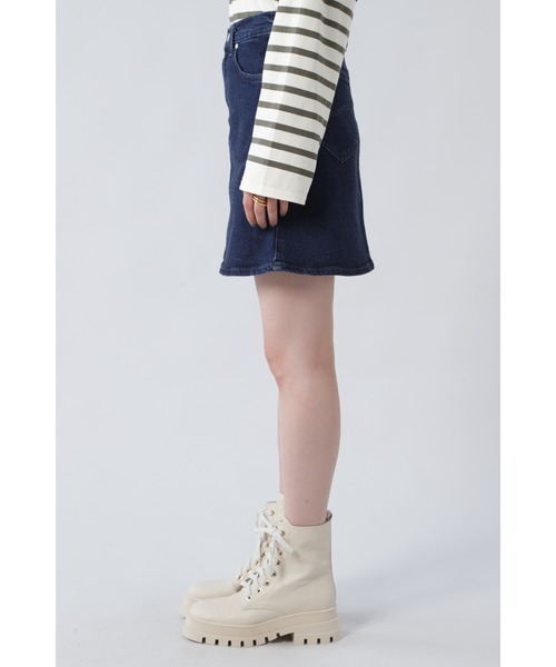 Lee（リー）の「(LEE)デニムミニスカート（スカート・レディース・ブルー/ブラック・SMALL/MEDIUM）」の11枚目の写真