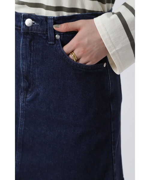 Lee（リー）の「(LEE)デニムミニスカート（スカート・レディース・ブルー/ブラック・SMALL/MEDIUM）」の14枚目の写真