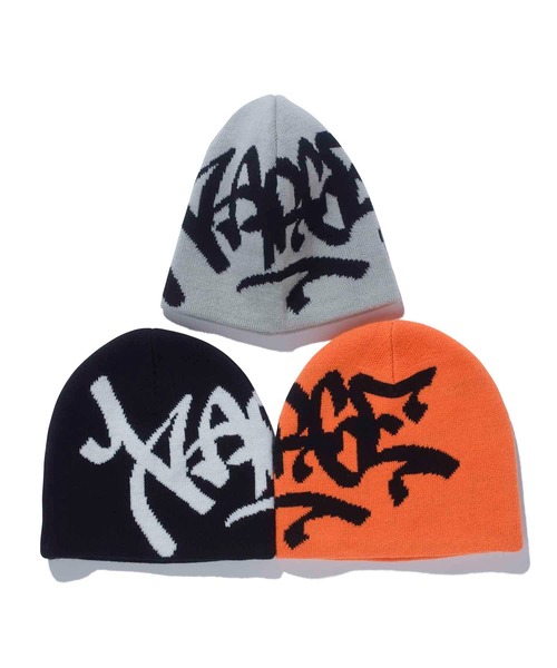 XLARGE（エクストララージ）の「GRAFFITI LOGO BENIE（ニットキャップ/ビーニー・メンズ・ブラック/グレー/オレンジ・ONE SIZE）」の4枚目の写真