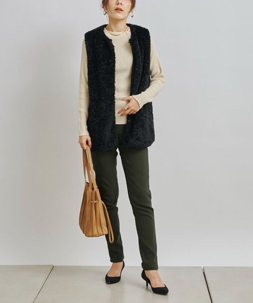 Chez toi(シェトワ)の「ハイテンションストレッチレギパン(その他パンツ・レディース・ブラック/ベージュ/カーキ/インディゴブルー・FREE)」の18枚目の写真