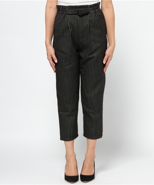 CIAOPANIC（チャオパニック）の「【Ciaopanic】ストライプサルエルストレートPt（その他パンツ・レディース・グレー/ネイビー/ブラック・FREE）」の4枚目の写真