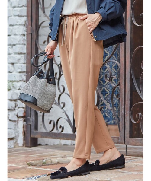 DRESKIP（ドレスキップ）の「◆イージーテーパードパンツ（その他パンツ・レディース・ブラウン系その他2/ブラック/ダークオレンジ・04/02/03）」の15枚目の写真