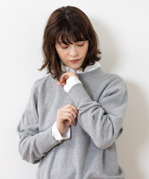 Rouge vif | 吊裏毛スウェットプルオーバー(スウェット)