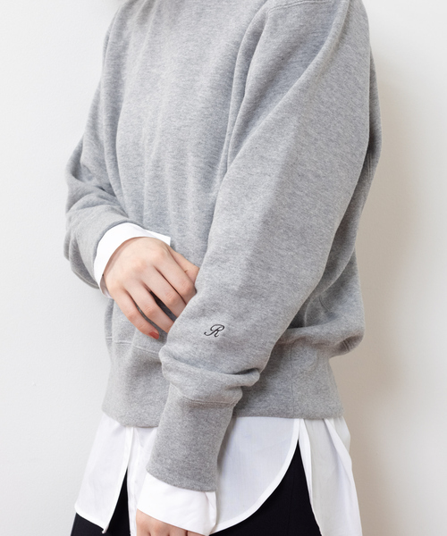 Rouge vif（ルージュヴィフ）の「吊裏毛スウェットプルオーバー（スウェット・レディース・グレー/オフホワイト・フリー）」の3枚目の写真