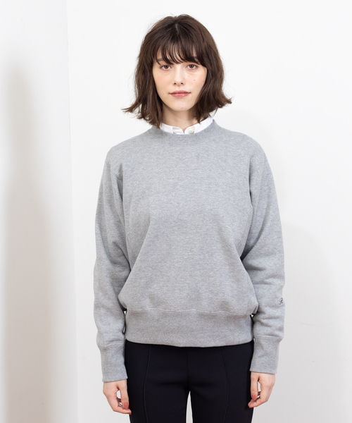 Rouge vif（ルージュヴィフ）の「吊裏毛スウェットプルオーバー（スウェット・レディース・グレー/オフホワイト・フリー）」の5枚目の写真