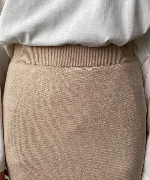 CAPRICIEUX LE'MAGE（カプリシューレマージュ）の「〈抗菌消臭〉ニットスカート（スカート・レディース・チャコールグレー/ベージュ/ブルー/レッド・FREE）」の8枚目の写真