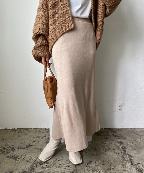 CAPRICIEUX LE'MAGE（カプリシューレマージュ）の「〈抗菌消臭〉ニットスカート（スカート・レディース・チャコールグレー/ベージュ/ブルー/レッド・FREE）」の10枚目の写真