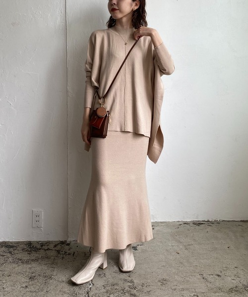 CAPRICIEUX LE'MAGE（カプリシューレマージュ）の「〈抗菌消臭〉ニットスカート（スカート・レディース・チャコールグレー/ベージュ/ブルー/レッド・FREE）」の16枚目の写真