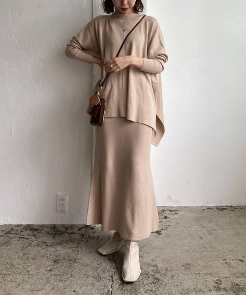 CAPRICIEUX LE'MAGE（カプリシューレマージュ）の「〈抗菌消臭〉ニットスカート（スカート・レディース・チャコールグレー/ベージュ/ブルー/レッド・FREE）」の17枚目の写真