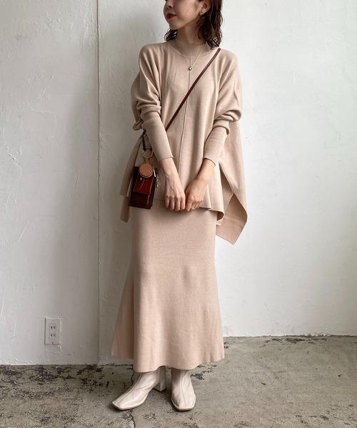 CAPRICIEUX LE'MAGE（カプリシューレマージュ）の「〈抗菌消臭〉ニットスカート（スカート・レディース・チャコールグレー/ベージュ/ブルー/レッド・FREE）」の18枚目の写真