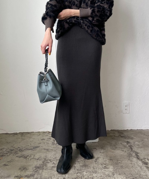 CAPRICIEUX LE'MAGE（カプリシューレマージュ）の「〈抗菌消臭〉ニットスカート（スカート・レディース・チャコールグレー/ベージュ/ブルー/レッド・FREE）」の21枚目の写真