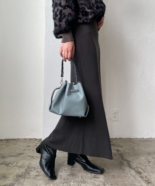 CAPRICIEUX LE'MAGE（カプリシューレマージュ）の「〈抗菌消臭〉ニットスカート（スカート・レディース・チャコールグレー/ベージュ/ブルー/レッド・FREE）」の22枚目の写真