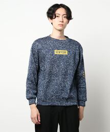 STYLEBLOCK（スタイルブロック）の「ニットフリース裏起毛プリントトレーナー（スウェット）」