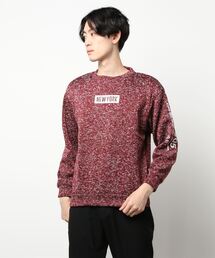 STYLEBLOCK（スタイルブロック）の「ニットフリース裏起毛プリントトレーナー（スウェット）」